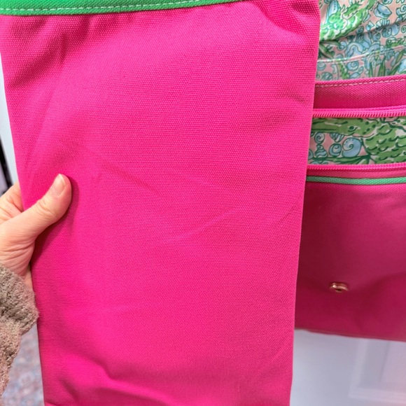 NWT Lilly Pulitzer WHITE LABEL Baby Bag Canvas with Changing Pad - Picture 7 of 14
